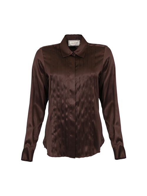 Camicia Natalee in seta stretch plissettata Tagliatore | NATALEE 270007 M12731348